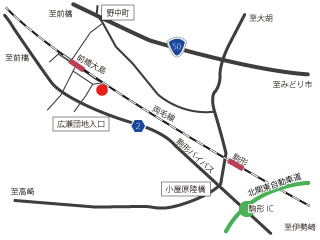 株式会社サンポリ　前橋営業所　地図