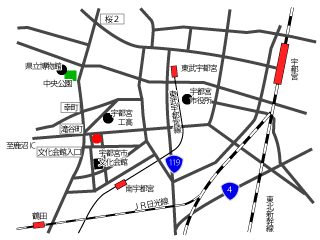 株式会社サンポリ　宇都宮営業所　地図